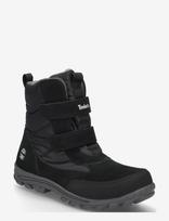 Timberland - Mid Hook & Loop Waterproof Snow Boot - Žieminiai batai - Juoda