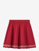 Copenhagen Colors - Knitted Tennis Skirt - Trumpas sijonas - Raudona