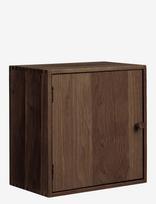 House Nordic - Nanna - Wall Shelf With Door, Oak - Medinė dėžė - Ruda