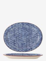 Bloomingville - Karine Serving Plate - Serviravimo lėkštė - Mėlyna