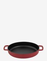 Combekk - Skillet 28Cm Enameled Recycled Cast Iron Bordeaux - Puodai ir keptuvės - Raudona