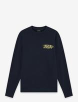 Lyle & Scott - Branded Repeat Graphic Sweatshirt - Megztinis - Tamsiai mėlyna