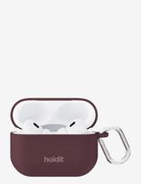 Holdit - Silicone Case Solid Airpods Pro 1&2 - Ausinių dėklas - Burgundiška splava