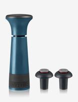 Innovine - Vacuum Pump Wine Saver In Deep Teal By Innovine™ - Butelių atidarytuvai ir vyno kamščiai - Mėlyna