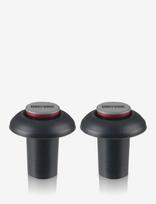 Innovine - Vacuum Pump Stoppers (Set Of 2) By Innovine™ - Butelių atidarytuvai ir vyno kamščiai - Juoda