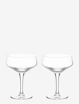 Viski - Raye Crystal Angled Coupe Glasses Viski® - Kokteilių taurė - Nude