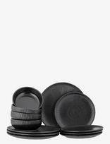 Bloomingville - Neri Dinnerware Set - Stalo serviravimo rinkinys - Juoda