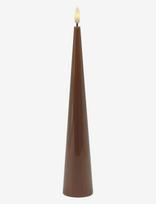 Sirius Home - Sille Lacquer, Ø4,8Xh26Cm, Toffee - LED žvakė - Ruda