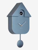 KARLSSON - Wall Clock Modern Cuckoo Abs Metallic 1014 - Sieninis laikrodis - Tamsiai mėlyna