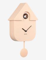 KARLSSON - Wall Clock Modern Cuckoo Abs Metallic 1014 - Sieninis laikrodis - Rožinė