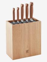 Zwilling - Knife Block Set, Vier Sterne Wood, 6-Pieces - Peilių rinkinys - Ruda
