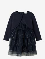 Name It - Nmfrasille Spencer Set Lnoos - Proginė suknelė - Tamsiai mėlyna