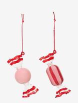 Broste Copenhagen - Candy Ornaments - Kalėdiniai žaisliukai ir eglutės aksesuarai - Rožinė