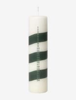 Broste Copenhagen - Linea Calendar Candle - Advento žvakė - Žalia