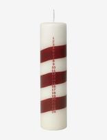 Broste Copenhagen - Linea Calendar Candle - Advento žvakė - Raudona