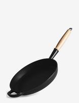 Jernverket - Jernverket Frying Pan 28 Cm With Wood Handle Black - Keptuvė - Juoda