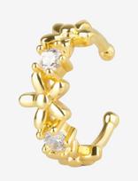 Timi Of Sweden - Georgie - Flower Ear Cuff Stainless Steel - Segamieji auskarai - Aukso