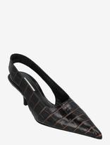 TOTEME - Classic Croco Slingb - Aulinukai su kulniuku - Ruda
