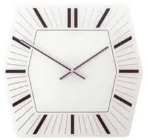 NeXtime laikrodis 8128wi Hexagon, 43x43 cm, sieninis, baltas