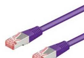 Goobay CAT 6 tinklo kabelis S/FTP (PiMF), violetinė, 50 m, Cat6, S/FTP (S-STP), RJ-45, RJ-45, violetinė