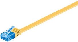 Goobay CAT 6A plokščias tinklo kabelis U/UTP, geltonas, 2 m, Cat6a, U/UTP (UTP), RJ-45, RJ-45, geltonas