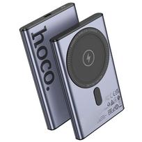 Hoco 5000 mAh QC PD 20W Q32 MagSafe suderinamas powerbankas metalizuota pilka
