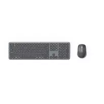 Hama U8173065 WKM-550 Multi Device Wireless Keyboard and Mouse Set with QWERTY Assist AI, Gray