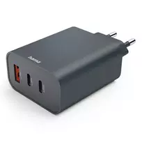 Hama 08644500 65W PD Wall Charger 2x USB-C USB-A Fast Charging ECOSENTIAL
