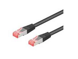 Goobay 95651, 25 m, Cat6, S/FTP (S-STP), RJ-45, RJ-45, juodas
