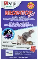 Ruvera Graužikų nuodai BRODITOP LC CF grūdų mišinys 150g