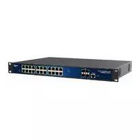 ALLNET Switch full managed Layer2+ 24 Port • 24x GbE • PoE Budget 370W • 24x PoE at • 4x SFP+ • 19 • JSON API • ALL-SG8628PMJ-10G