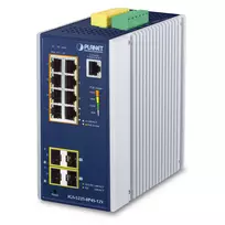 PLANET Industrial 8-Port GE PoE+ 2*1G SFP+ 2*2,5G SFP - 8-Port