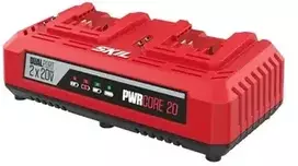 Dviejų vietų įkroviklis SKIL CR1E3128AA DUAL CHARGER 2x20V MAX (18V)