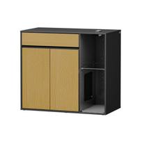 SoBuy Uždara kraiko dėžės spintelė katėms juodos spalvos su stalviršiu 85 x 45 x 75 cm HAT08-E-SCH