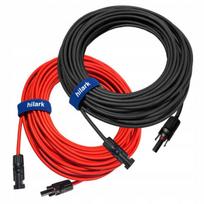 Hilark 1x4mm saulės fotovoltinių mc4 ilgintuvų komplektas plokštėms 2x20m
