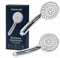Rankinė dušo galvutė Aquaparts, 5 funkcijos, chromuota, apsauga nuo kalkių, 1/2 colio