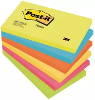 3M Post-it lipnūs lapeliai 76x127/100vnt. 6 vnt. tutti-fruti (FT510283557)
