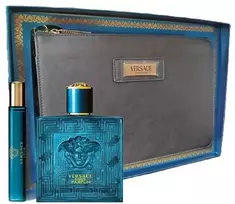 Versace Eros parfumuotas vanduo 100ml + parfumuotas vanduo 10ml + kosmetikos krepšys (311795)