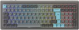Ducky Cushion 98 žaidimų klaviatūra, 96%, DE išdėstymas (ISO), Shush Žalias jungikliai - nikelio spalvos