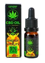 Euphoria CBD Oil 5% with Terpenes – Energy & Vitality, 500 mg, 10 ml