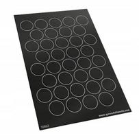 Magnetinės plokštelės pagrindams 32 mm, 36 vnt.