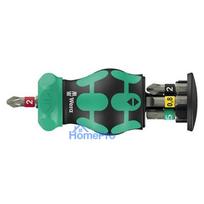 Wera Wera Kraftform Kompakt Stubby Magazine RA 2, bit set black / green, 6-pi