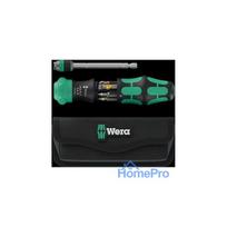 Wera Wera Kraftform Kompakt 26 RA-R with pouch, bit set black / green, 6-piec