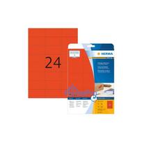 HERMA labels A4 red 70x37 mm matt paper 480 pcs.