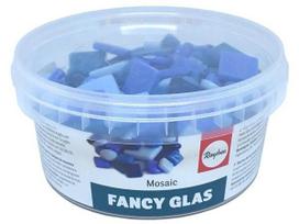 Mozaikos akmenys Rayher Fancy Glas rinkinys ~395vnt./500g mėlyni tonai