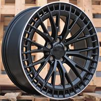 Ratlankis RACINGLINE B1877 R22x10.5 5x112 ET 45 CB 66.6 (Black Polished) (750 kg)