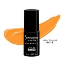 Gelinis nagų lakas "Sincero Salon", 6 ml, NEON ORANGE, 4423