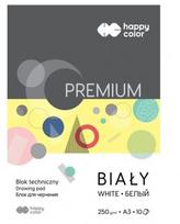 Popierius braižybai Happy Color A3, baltas, 10 lapų