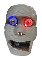 Kaukė Helovinui Mumija Zombis (su šviečiančiomis akimis)