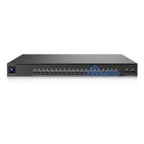 Managed 19" rack switch Ubiquiti UniFi 20xSFP+ 10GBit / 2xQSFP28 100GBit, 1.3" touchscreen (EAV-FIBER)